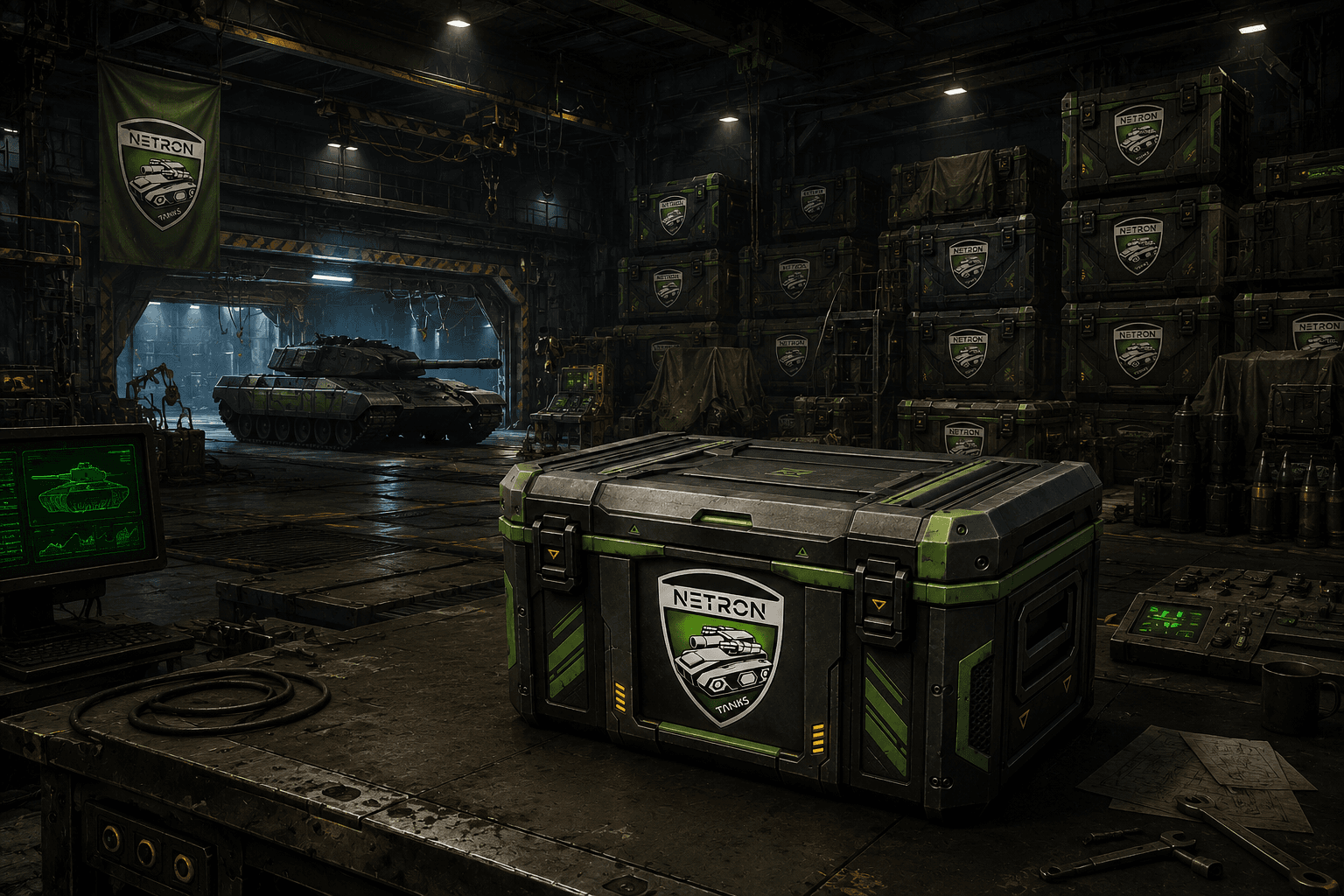 A Netron supply crate